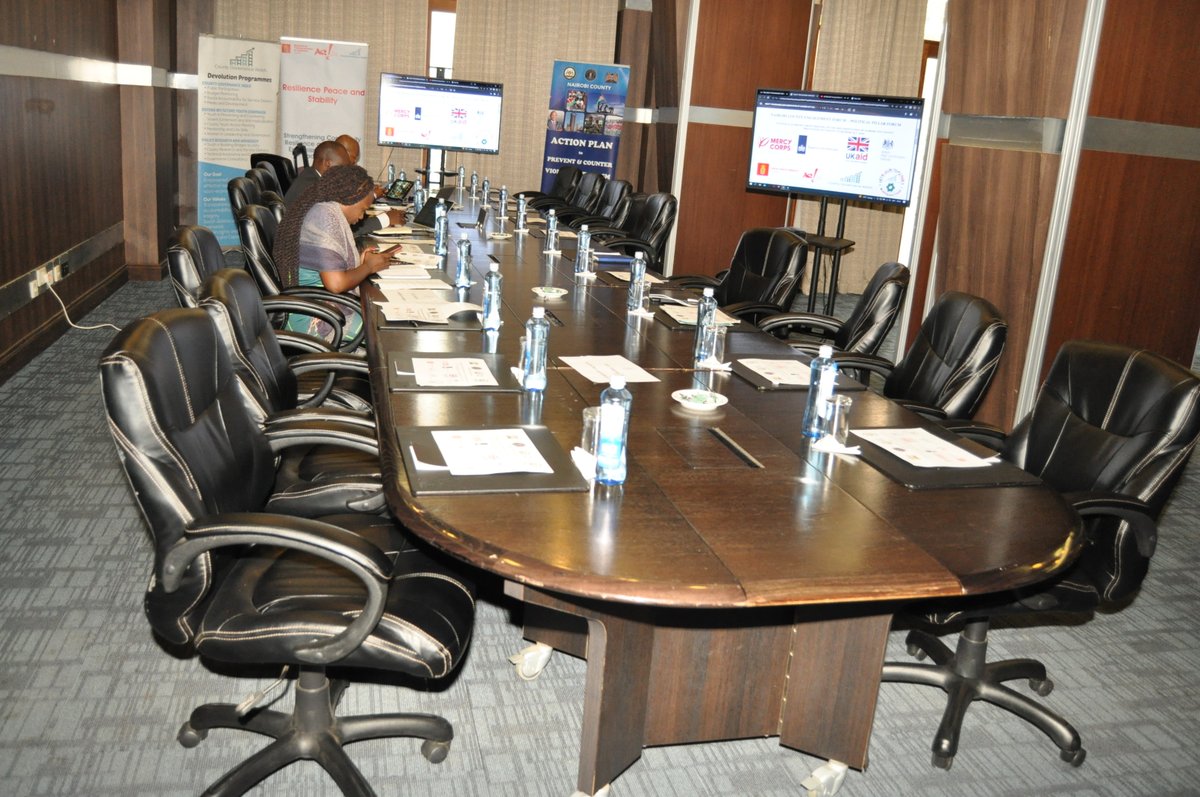 CGW_Kenya's tweet photo. Nairobi County Action Plan to Prevent Violent Extremism - Political Pillar Meeting
Agenda:
1. @047County Prevention of Violent Extremism Act, 2022
2. County Integrated Development Plan (CIDP) 2023 - 2027 
3. PVE Act Regulations 
4. Youth Policy and PVE Act Mainstreaming&amp;Budgeting https://t.co/4FyCQHBJPy