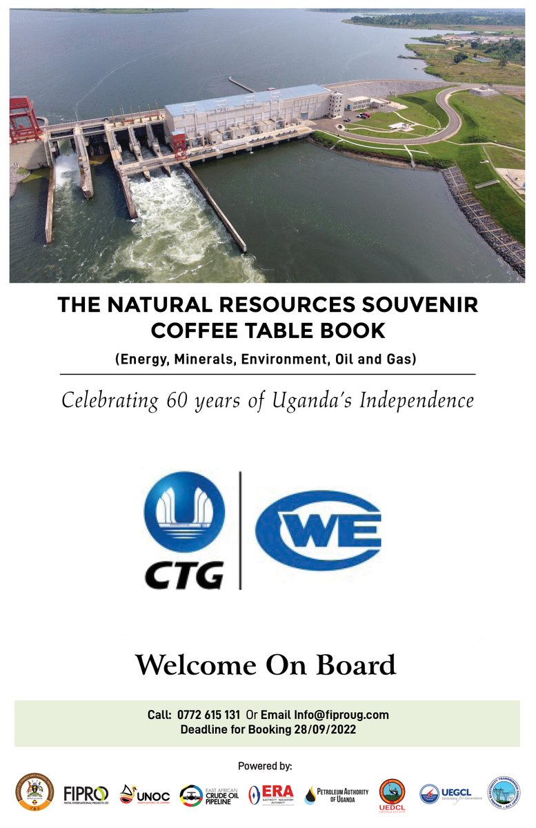 We welcome our advertisers in the #NaturalResourcesSouvenirBook on board.
<a href="/Tembosteelsltd/">Tembosteelsug</a> <a href="/Tembosteelsug/">Tembo Steels</a> <a href="/atcmaconsulting/">Atacama Consulting 🍃👷🏾‍♀️🦺</a> <a href="/QSLUganda/">Q-Sourcing Servtec Uganda 🇺🇬</a> <a href="/CTG_1993/">CTG</a> 

You can still book your advertising space with us. Simply call 0772615131 or send email to Info@fiproug.com.
@fiproug