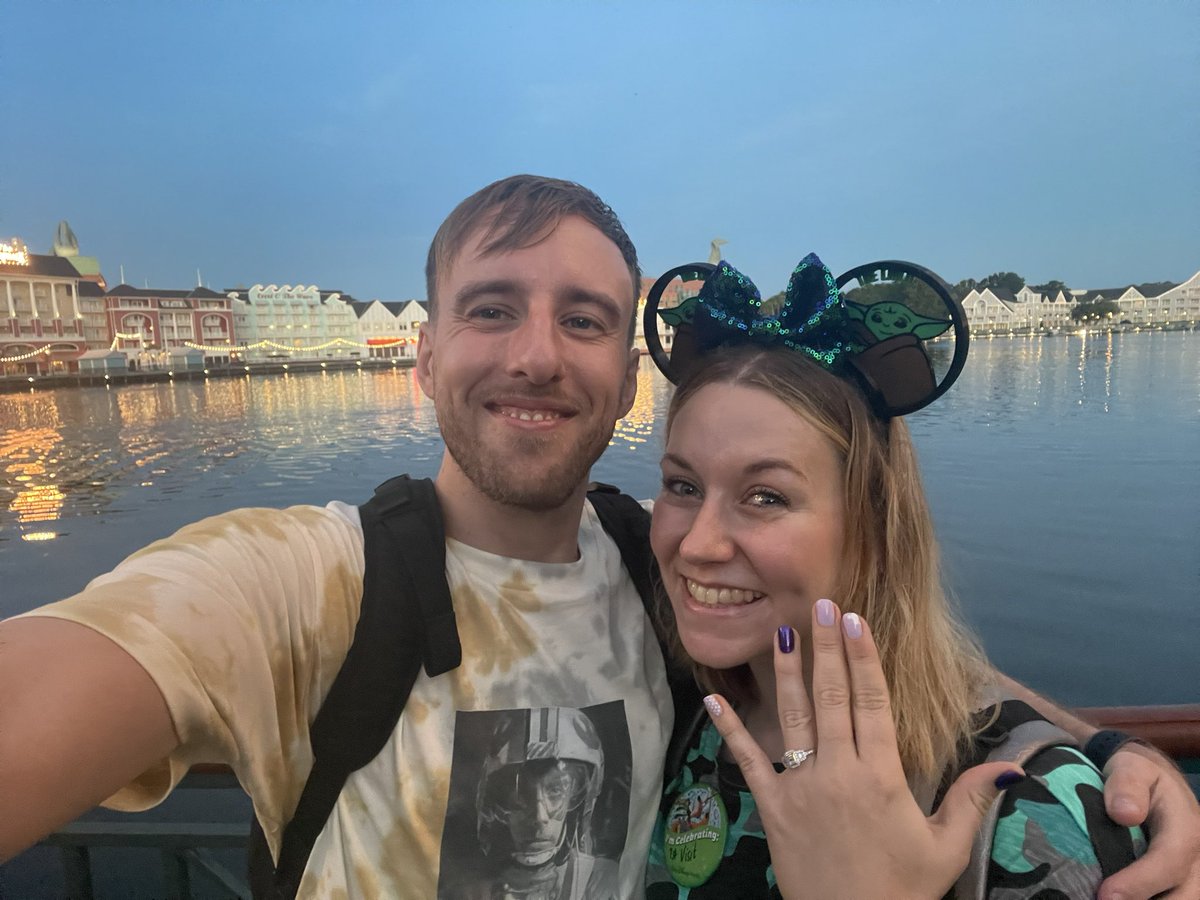 StaceyW_91's tweet photo. We’ve got a wedding to plan!! 💍💍 #disneyengagement https://t.co/8l2E7kYoIJ