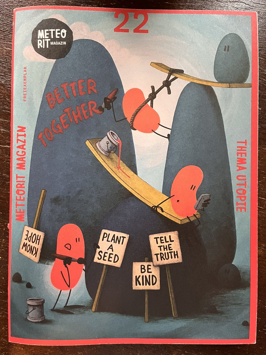 Das „Meteorit“-Magazin lag heute in meinem Briefkasten. Schwerpunkt sind Utopien und <a href="/KaterDemos/">Kater Demos 🐱</a> ist auch mit dabei. Damals wussten wir noch gar nicht, dass unsere Form des Journalismus „konstruktiv“ heißt. Schön, dass mit dem <a href="/bonninstitute/">Bonn Institute</a> wiederum eine Utopie war geworden ist.