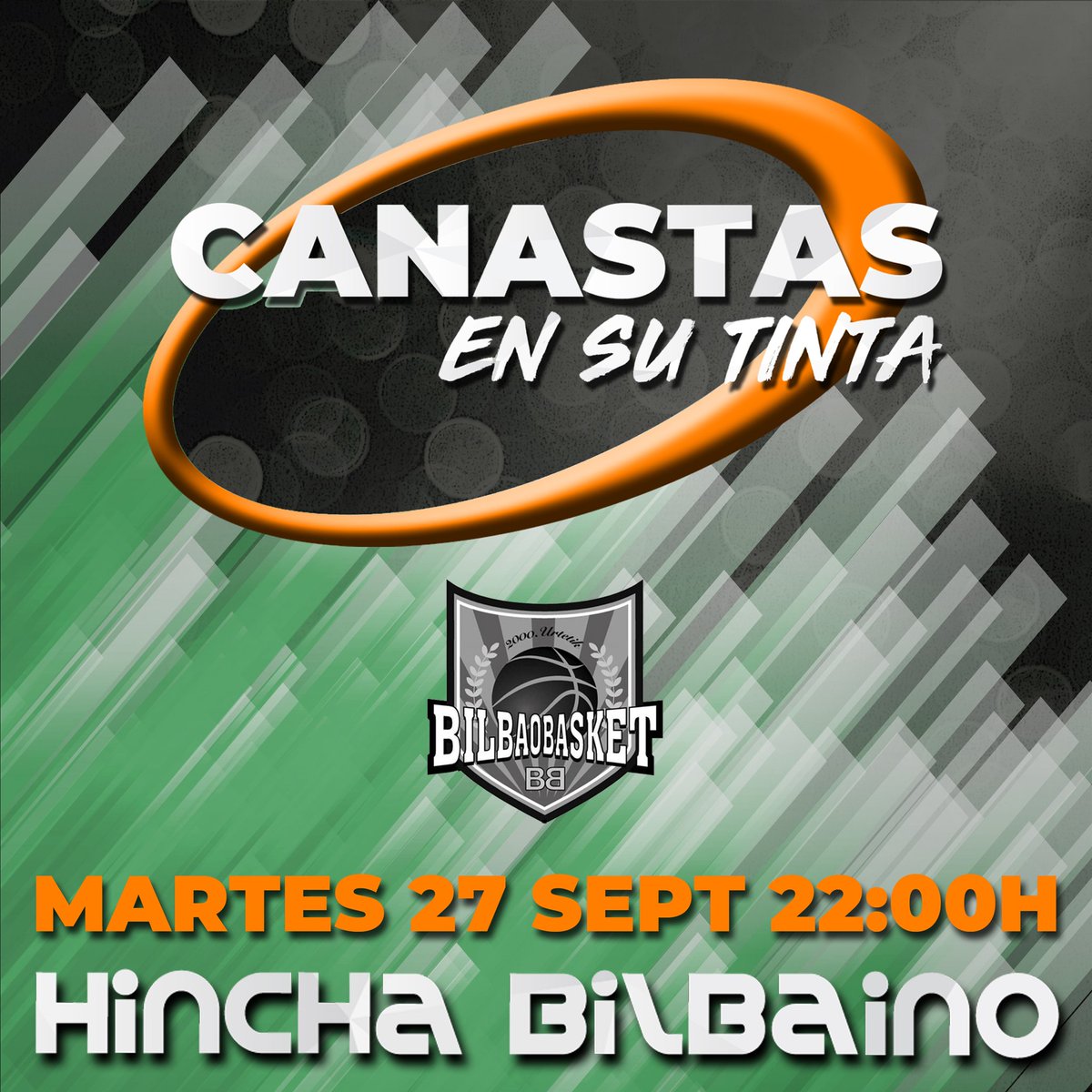 HinchaBilbaino's tweet photo. Nuevo proyecto #HinchaBilbaino
🚨 Hoy a las 22:00 h. 🚨
🏀 Tertulia #CanastasEnSuTinta 🏀
⚫⚪ #BilbaoBasket ⚪⚫
💻 YouTube en directo
‼️Canal HINCHA BILBAINO‼️
👥 Invitados: @Jatabepower, #DavidBlanco, @LarrondoAlberto
y @minte1974
🗣️ Modera: Alfredo Casas
👉🏻 Te esperamos https://t.co/JU9BXDrddY