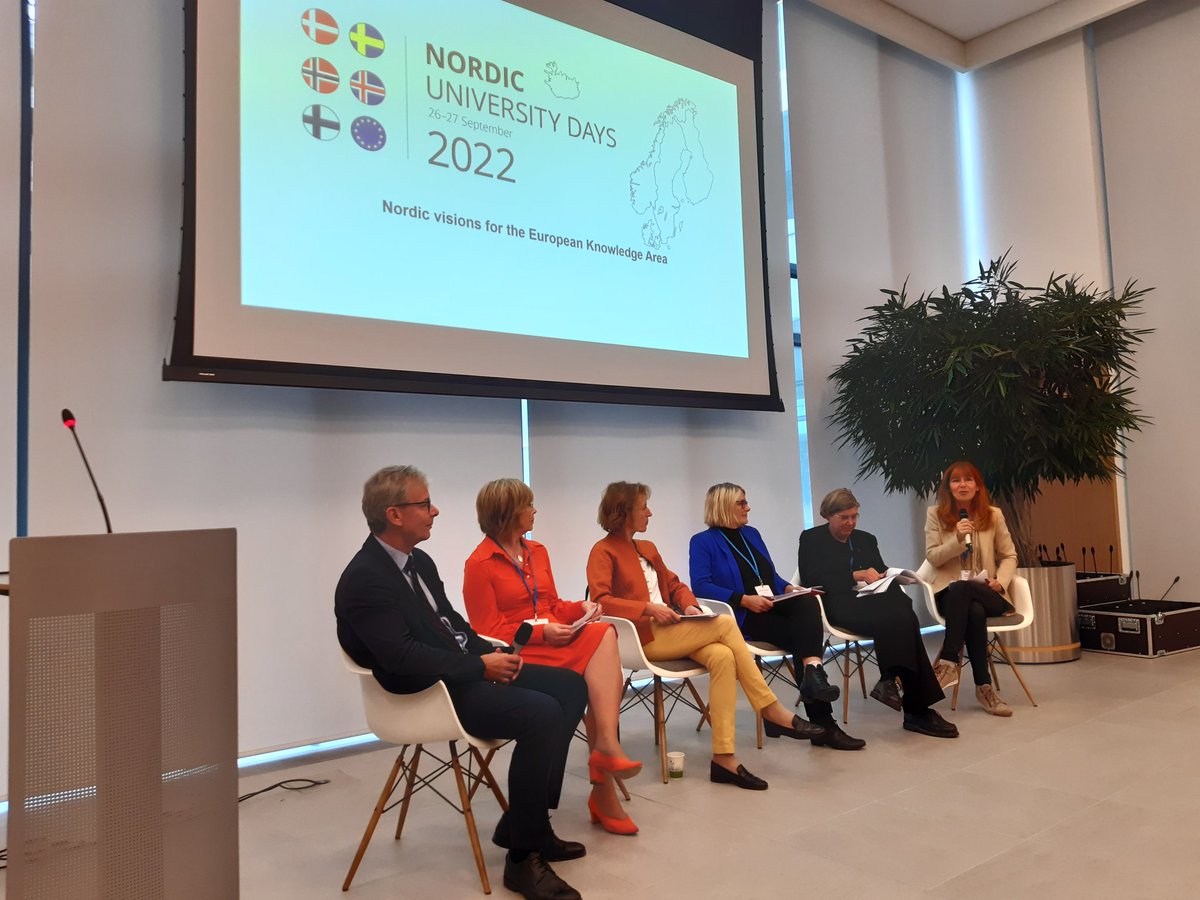 GCPHEU's tweet photo. The @nordicunidays continue today - great to listen to inspiring talk by @mleptin #ERC on #excellence in research &amp; debate on conditions &amp; concepts in science with @HanneLethRUC @UiAWhittaker @SariLindblom @jonatlib &amp; Astrid Söderbergh @Stockholm_Uni https://t.co/QppUYjAGxn
