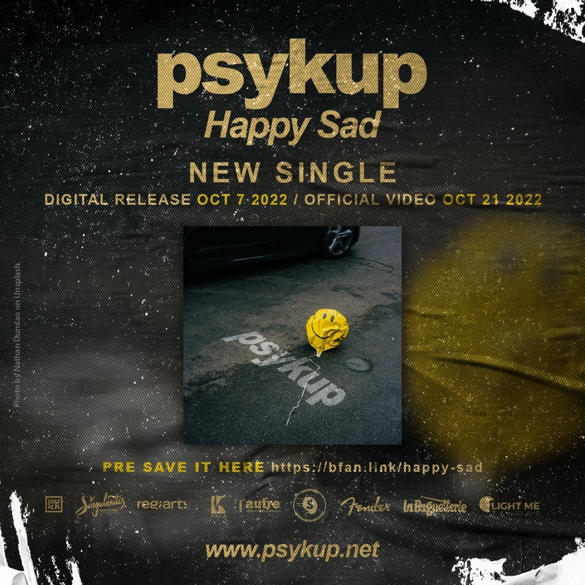 ⚡New song! ⚡
Happy Sad out Oct 7
Official Video out Oct 21
Pre save : bfan.link/happy-sad
#psykup #happysad #heavyfusionband #newsong #newvideo