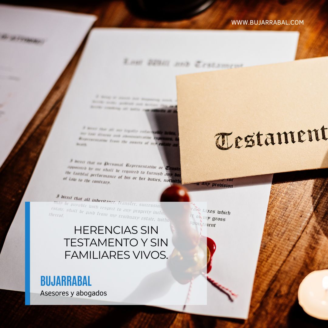 ¿Qué pasa con una herencia sin testamento sí no hay ningún familiar vivo? ¿Estás en esta situación? ¿Te encuentras en conflicto con otros herederos? Contamos con personal especializado en herencias. Llamanos 941 545 154 o reserva tu 𝘾𝙞𝙩𝙖 𝙋𝙧𝙚𝙫𝙞𝙖. #BujarrabalAsesores
