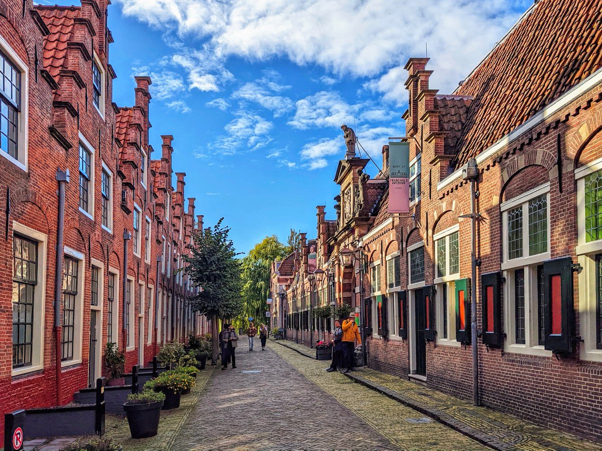 One of the lovely features of the Dutch urban tradition is the use of brick paving, treating the street as an architectural unity rather than as isolated buildings amidst rivers of asphalt.