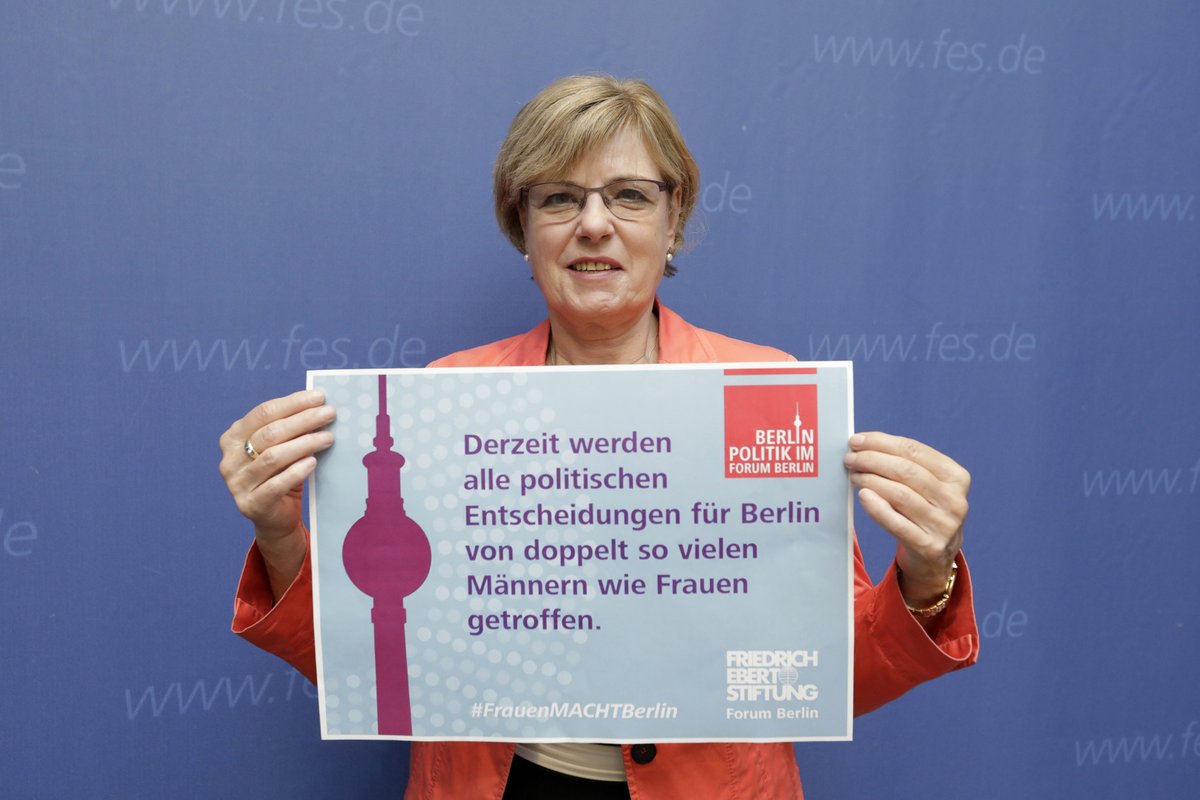 Derzeit werden alle politischen Entscheidungen für #Berlin von doppelt so vielen Männern wie Frauen getroffen. Wir brauchen #ParitätJetzt. Mehr zur Kampagne: paritaetjetzt.de #frauenmachtpolitik #frauenindiepolitik