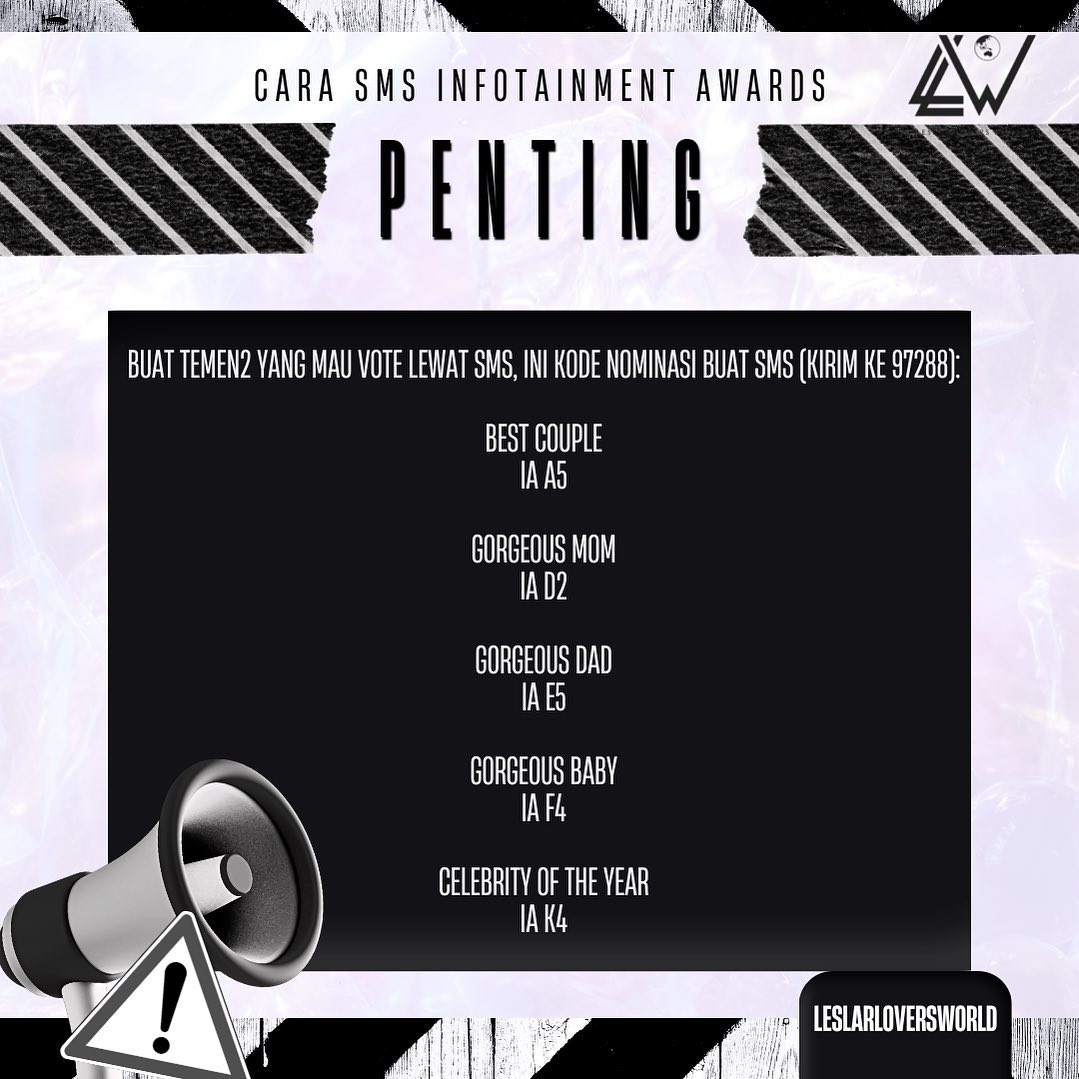 Cara sms ya serempak jam 19.00 WIB ya 🔥🔥🔥🔥🔥

#leslar
#InfotainmentAwards2022