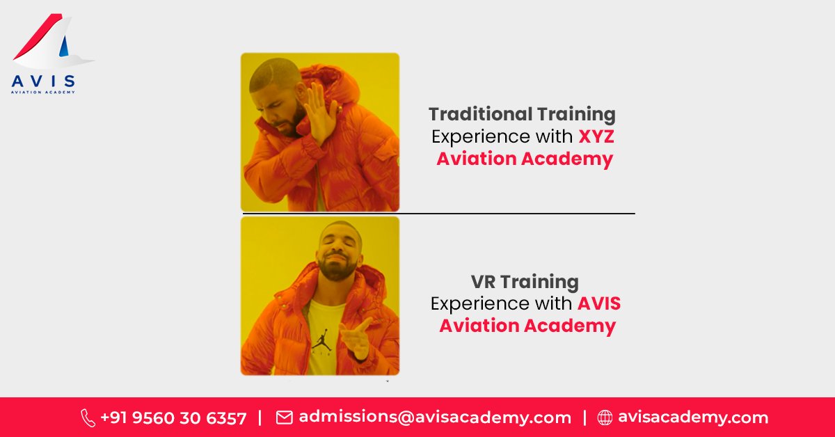 AvisAcademy's tweet photo. It’s Drake Approved✅
So, now you know where to GO for the best VR Training experience in the Aviation industry
That’s right! It’s AVIS Aviation Academy😎
So, what’s the wait for?
Contact us NOW!
📞+91-9560306357
📩 admissions@avisacademy.com
#drakeapproved
#avisaviationacademy https://t.co/0eidTdOy9Y