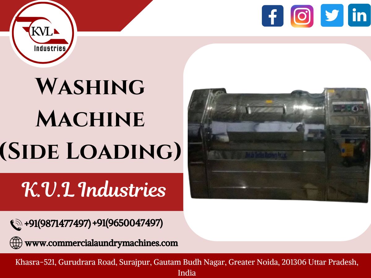 KVLIndustries1's tweet image. K.V.L Industries follows the following specifications when manufacturing its Washing Machines (Side Loading).We offer competitively priced, high-quality products. 
**
#tumblerdryer  #kvlindustries #threadsuckingmachine  #vaccumepressing #boiler #sideloading #washerextractor