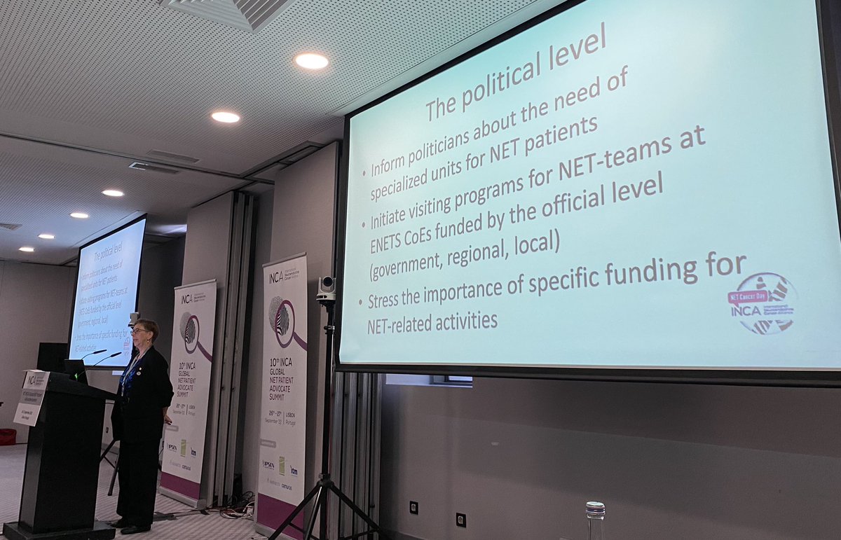marifanten's tweet photo. Hvordan kan vi få økt oppmerksomhet og øke kunnskapen om #nevroendokrinkreft #nevroendokrin #kreft på et politisk nivå i Norge? Great talk by Prof. Eva Tiensuu Janson (#ENETS Chair) on #netcancerawareness at #INCAsummit @netcancerday @CarciNor @Kreftforeningen @helse_og_omsorg https://t.co/h7PPCWDVXz
