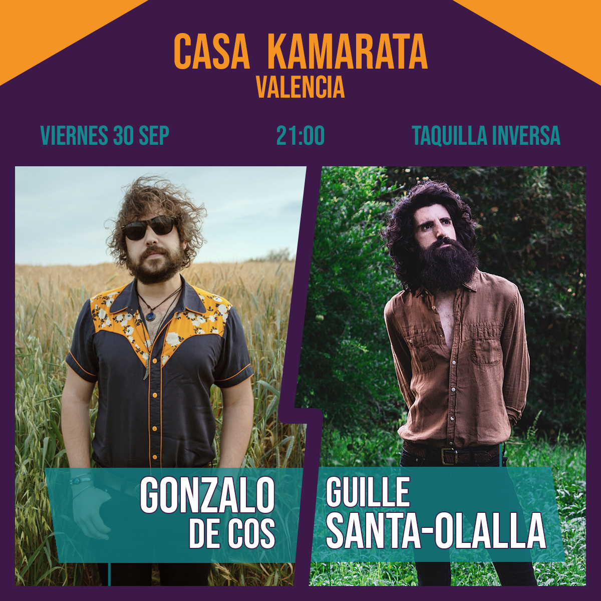 Mira qué estilo gastan este par. Y los puedes ver en Valencia a precio de gorra. Sus canciones no tienen desperdicio, te lo digo ya. El lugar es una joyita, <a href="/CasaKamarata/">Casa Kamarata</a>