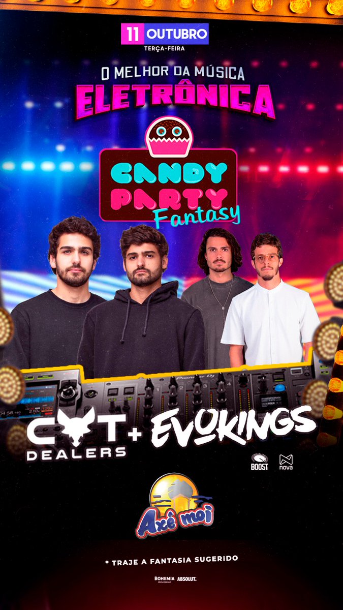 AxeMoiOficial's tweet photo. Adquira seu ingresso aqui: https://t.co/Y5ylurq3FO
#candyparty #portoseguro #festa #outubrofolia #electronicmusic #catdealers #evokings #music https://t.co/LdK2bOmlmN