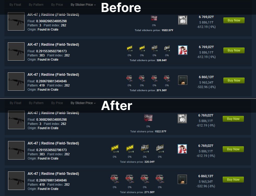 Steam Market History Helper