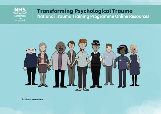 Thanks to @NES_Psychology for a very informative webinar this morning. Really helpful in joining up a wealth of resources and programmes. Picked up some handy links for our work @StaffCareNHSL #transformingpsychologicaltrauma