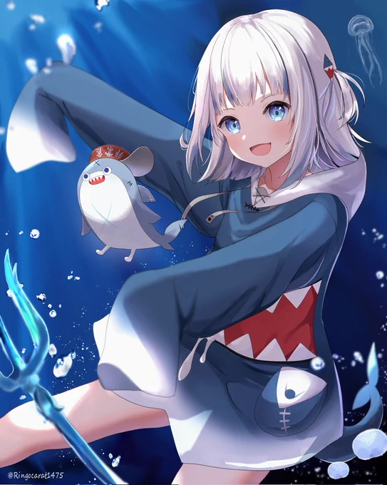 ぐらちゃん描いてみました#gawrt #gawrgura #イラスト 