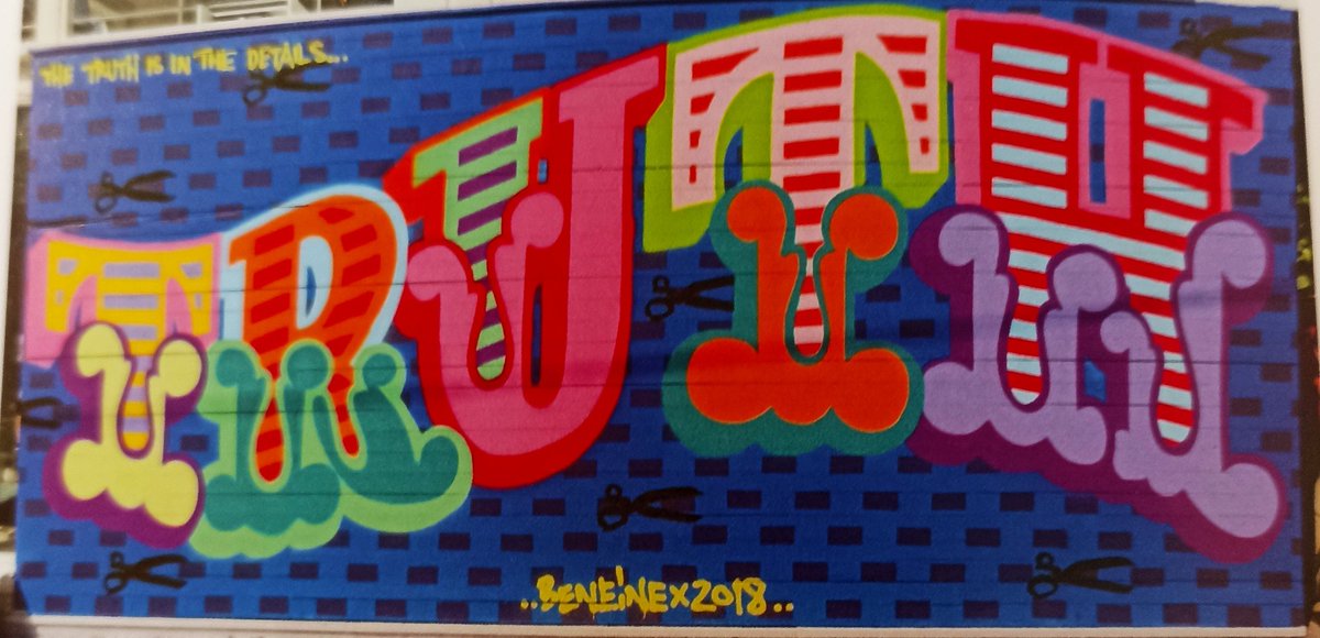 throwupkids's tweet photo. Wall, 2018, Ben Eine https://t.co/EOwKTM2y9K