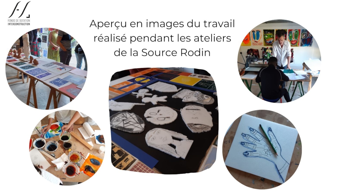 Atelier « Grave ton avenir » avec l’artiste Raynald Driez. 
14 #collégiens d’#IssylesMoulineaux en difficulté scolaire, en décrochage ou élèves primo-arrivants. 
Découverte d’une nouvelle pratique artistique par les collégiens du service Prévention du #CLAVIM. 
#sourcerodin