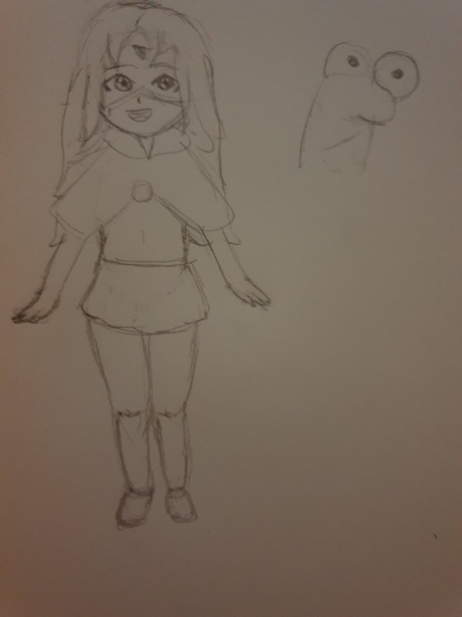 ShroneauArt's tweet photo. Quick sketch I did of Lumi (and the sock puppet) from @OutcoreGame 
This game is absolutely amazing and you should definitely give it a try ! Probably one of my favorite game of this year (And btw it's free so you have no excuse not to download it now) https://t.co/LLYECgBCC0