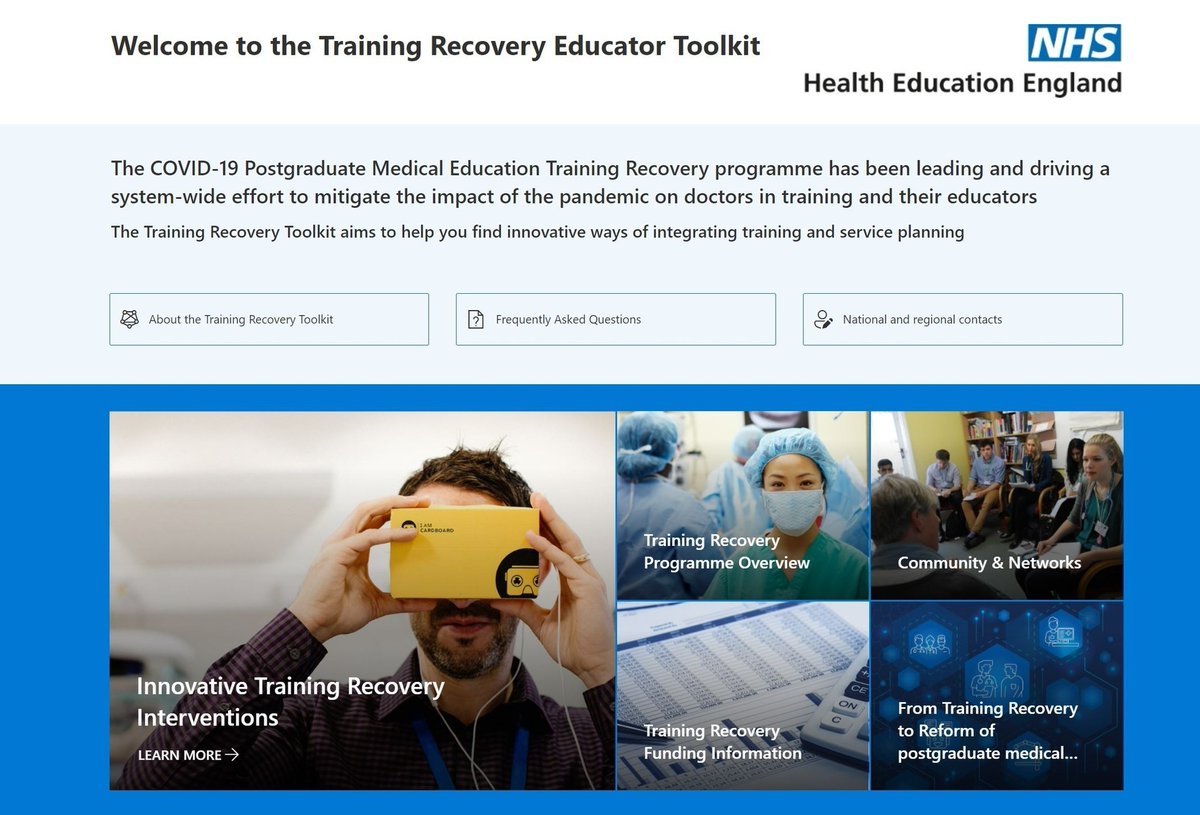 Launched today, our new Training Recovery Toolkit supports postgraduate medical educators with ideas for how to utilise training recovery funding. Follow the link to read best practice interventions and their impact 👉 orlo.uk/o4EO0