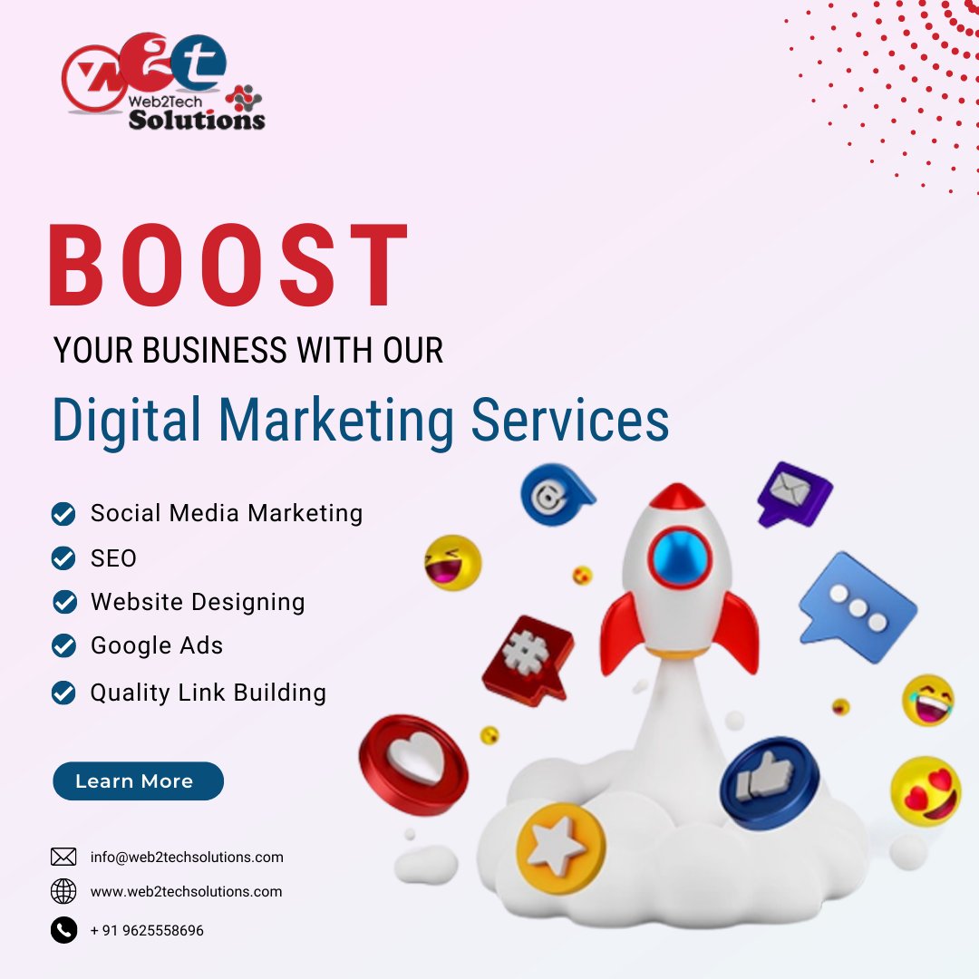 w2tsolutions's tweet photo. Boost your Business with our Digital Marketing services. Beat the competition with our professional marketing strategies.

To Know More
Visit at - https://t.co/o1vZXtf1m0
Or contact at - +91 96255 58696

#website #webdesigning #SEO #socialmediamarketing #social #Web2Tech https://t.co/gck5IAfk8r