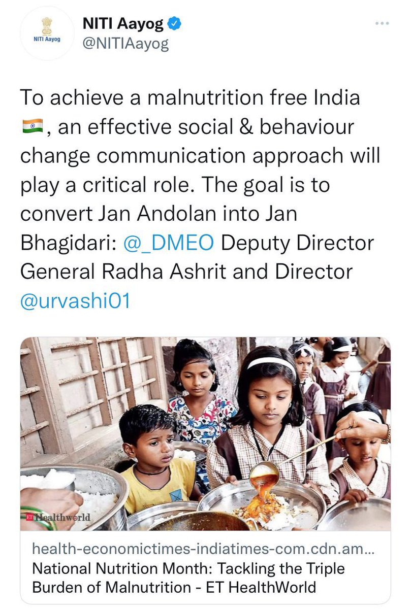 kumarmanish9's tweet image. #BehaviourChangeMatters @urvashi01 👏