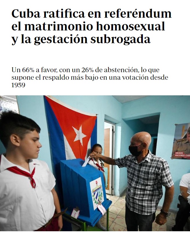 Cuba regula la gestación subrogada. Y lo hace tras un proceso con más de 6 millones de participantes en los debates y casi 400 mil aportaciones. 
Buena noticia para quienes quieren que en España también se pueda hablar sobre esta realidad y escuchar a las mujeres gestantes.