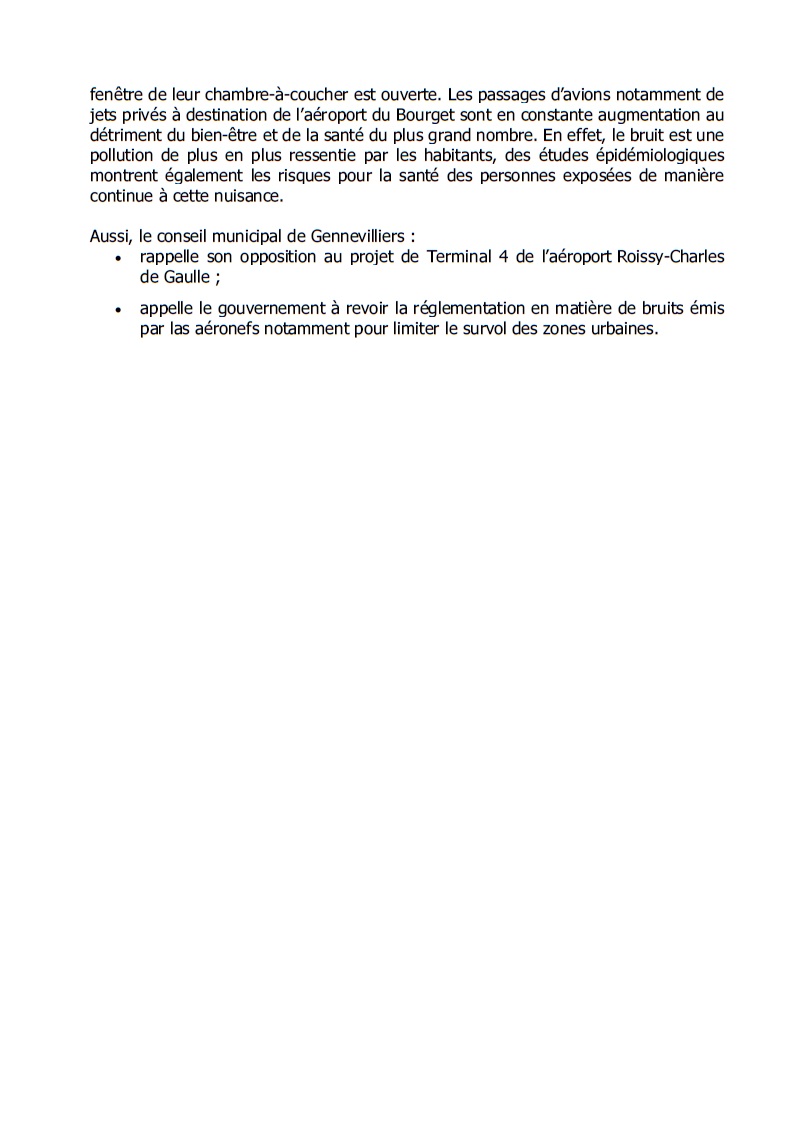 ElusPSgen's tweet photo. Demain soir en conseil municipal présentation d'1 voeu rappelant l'opposition de la ville de #Gennevilliers à la création d'un 4ème terminal à Roissy CDG et pour une réglementation + stricte des nuisances des avions à destination du Bourget sur la santé des habitants 
#bruit #ADP https://t.co/ar5WEv1nev