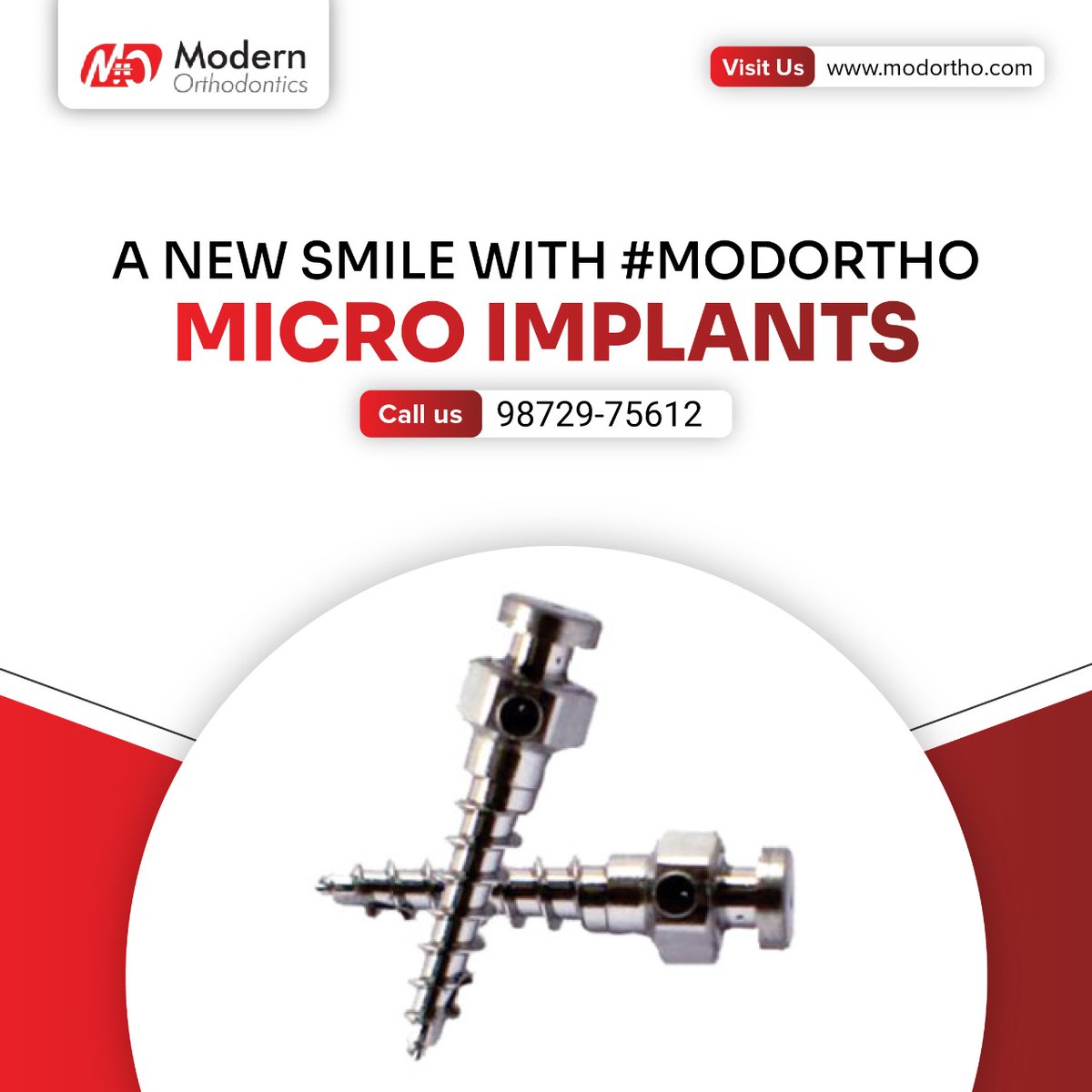 ModOrtho's tweet image. We understand the importance of teeth for your patients. #Modortho brings forward the finest quality #microimplants to make them better and not worse.