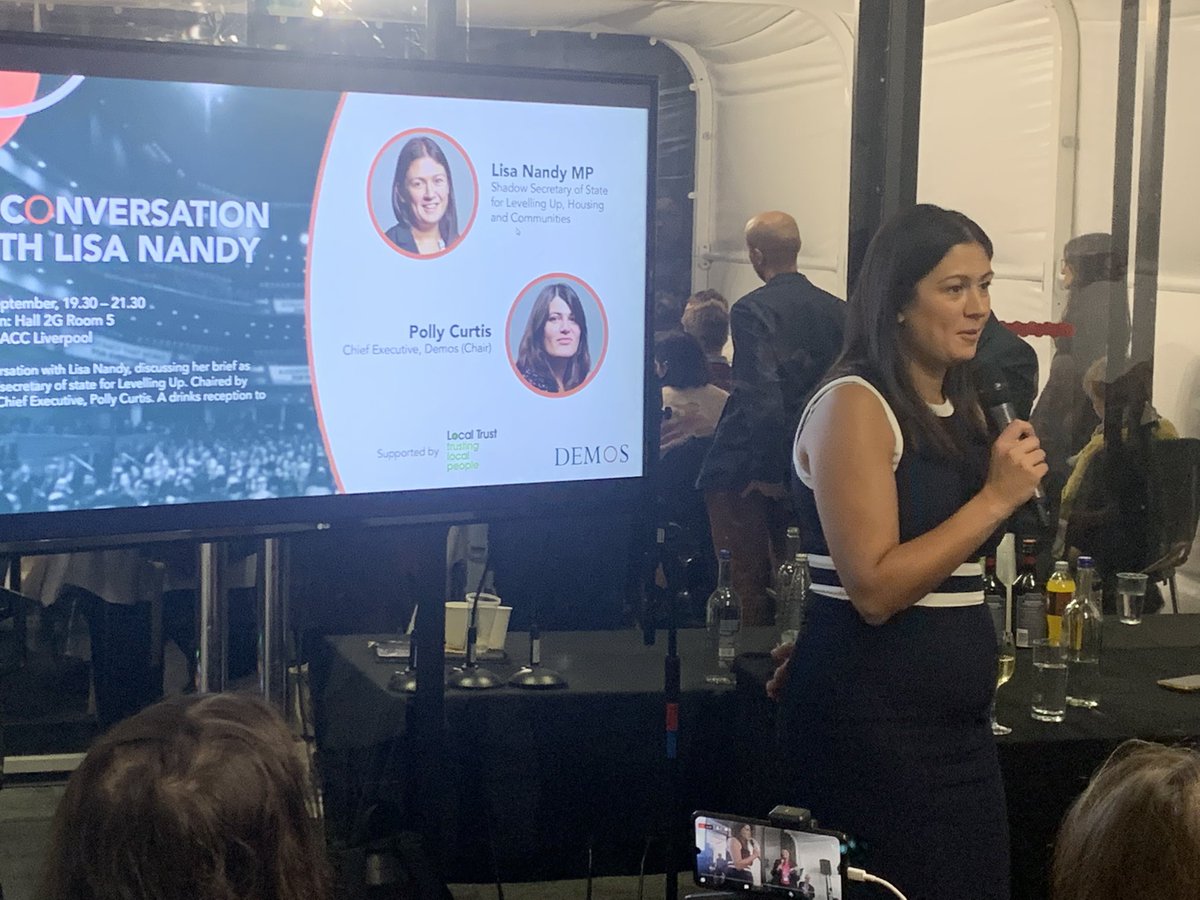 Heard from Lisa Nandy last night at conference about Labour’s plans to get money back into people’s pockets in left behind areas, so it goes back into the local high street and the local economy. Social housing providers would make a great partner to help deliver on that.