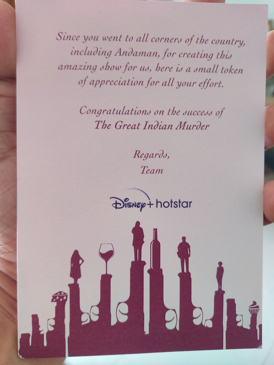 Thanks @DisneyPlusHS for this gift.
#TheGreatIndianMurder