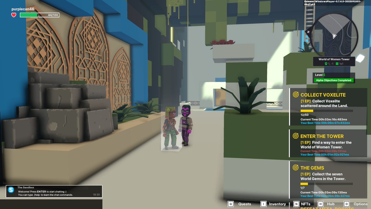 purplecan46's tweet photo. @TheSandboxGame @worldofwomennft I just participated in the #SandboxAlphaS3Giveaway for a chance to win 500 SAND! Found the hidden room in World of Women Tower, check out my screenshot below!
👇 https://t.co/vuuEBxEmpL