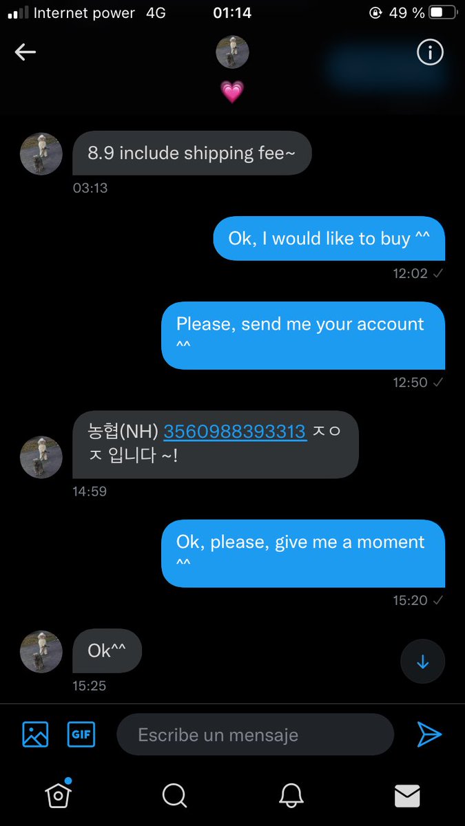 no_here___2002's tweet photo. ❌SCAMMER❌
( 농협(NH) 3560988393313 ㅈㅇㅈ 입니다 ~! )

I bought two skzoo with her and they never arrived, she hasn't answered me either, be careful please

스키즈 포카 양도 판매 방찬 리노 창빈 현진 한 필릭스 승민 아이엔 노이지 엽서 필름
섭케이 럭드 울프강 강박 https://t.co/W1Dm9Yitev