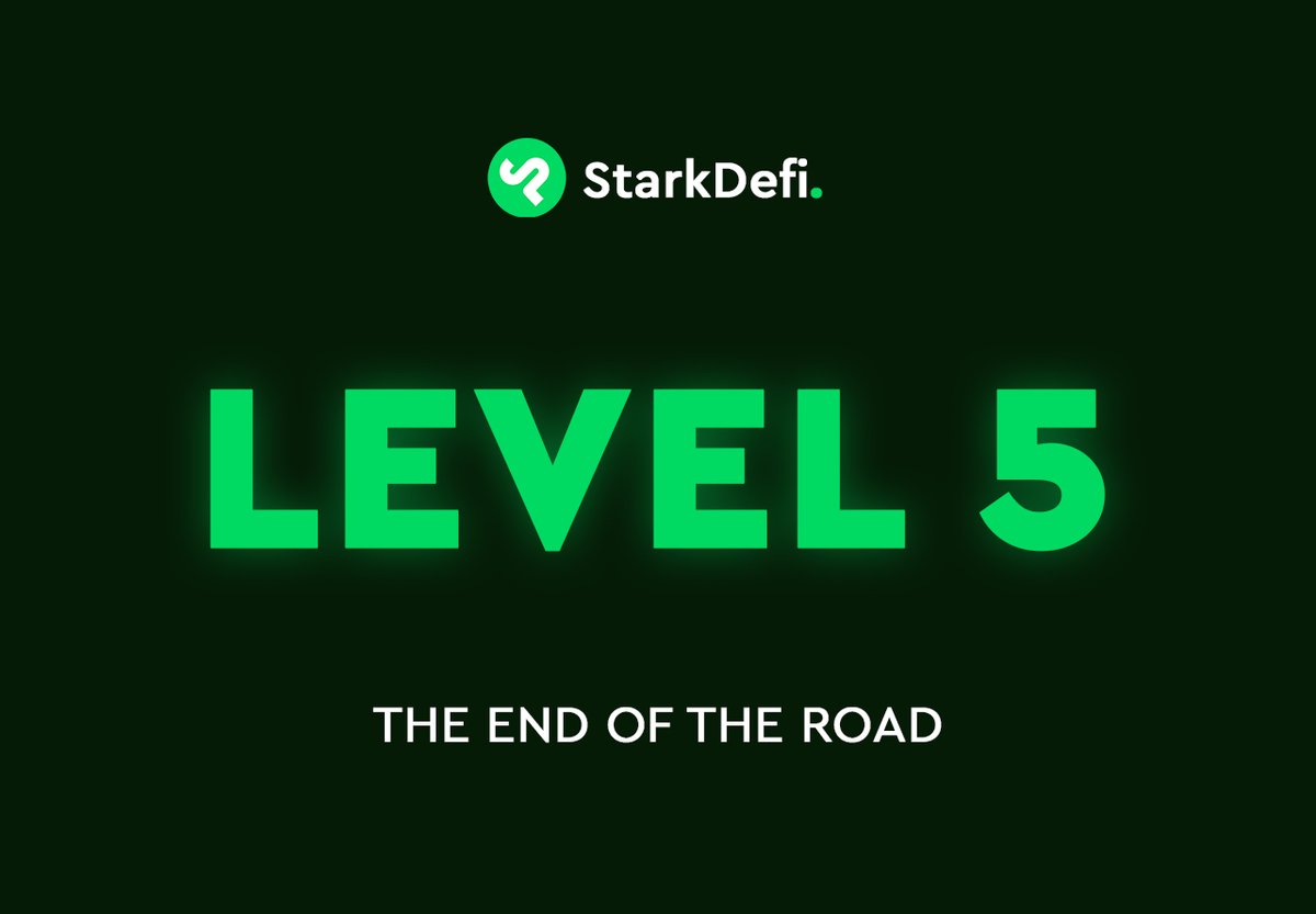 It's happening....

'The End Of The Road' - Testnet awaits 

#StarkNet #Ethereum #DeFi #Testnet