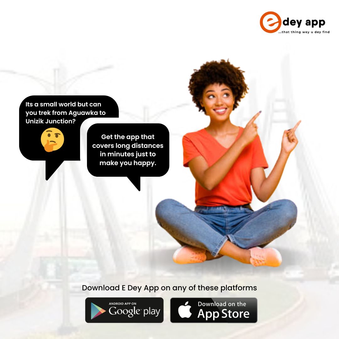 edeyapp's tweet photo. Good morning fam!
It's a good day to make @edeyapp your legs for all your delivery errands anywhere in Awka and environ. https://t.co/j2Ak8u6spZ