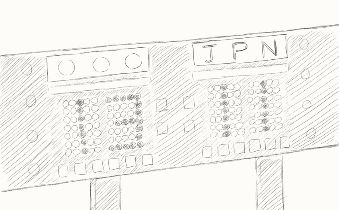 前半のサーブで点数をとるシーンは、『11点』『12点』…と彼らの背番号の数で、後半ブロックで点数とるシーンの最後は『27点』て誕生日の日付にしてみました。 