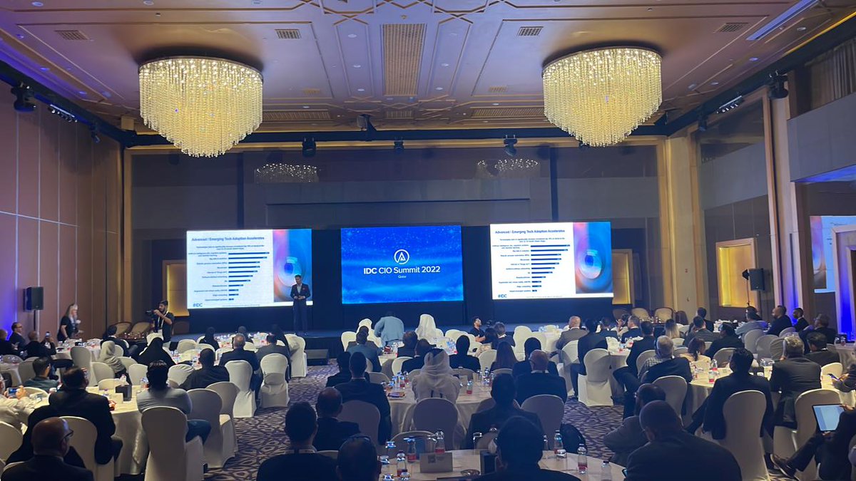 IDCMEA's tweet image. #IDCQATARCIO Summit opens to a packed house with the @IDC Keynote on Innovating in a Digital-First World by Ranjit Rajan, Vice President, Research (META), IDC
@ranjitrajan1