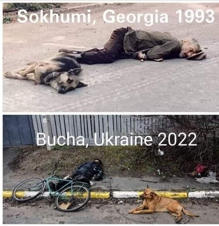 29 years since Sokhumi fell. 29 years after ethnic cleansing in Abkhazia. 

Russia is (was) a terrorist country.