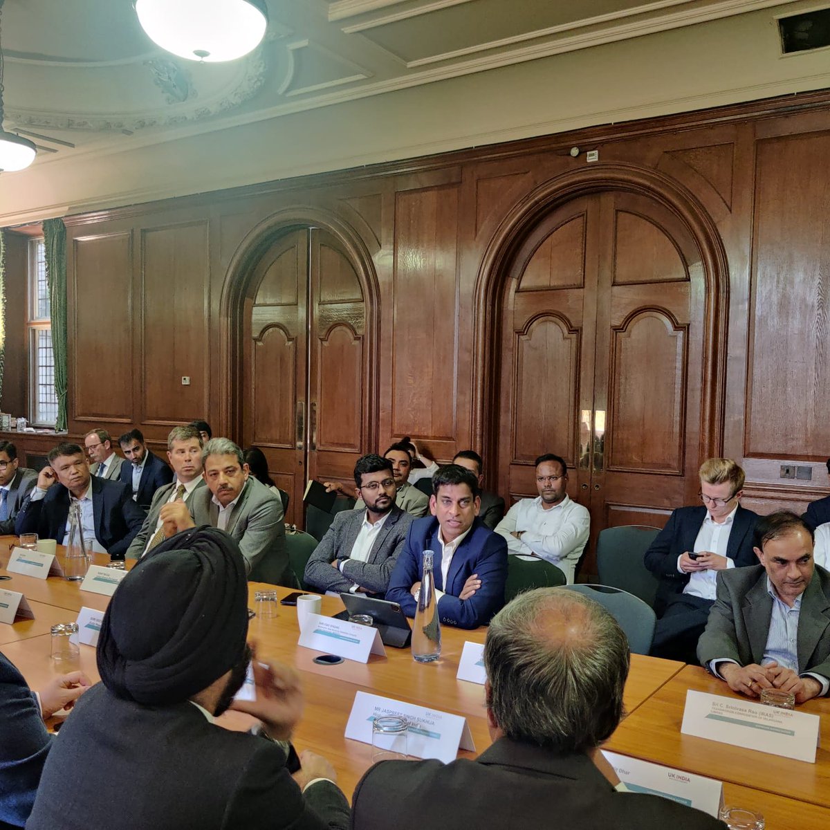 Glimpses from the round table meeting organized by @UKIBC as a part of IEX International Study Tour. The Indian High Commission was also present during the discussion which was attended by senior representatives from Indian, Nepalese, & UK energy companies.#IEXStudyTour