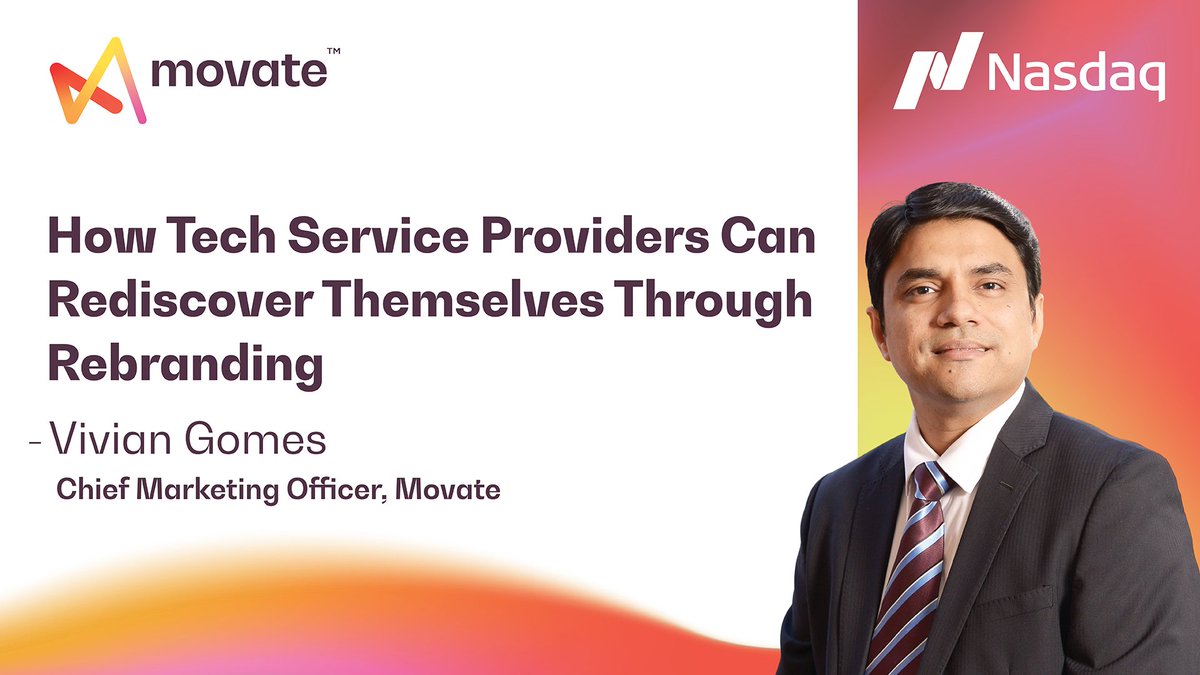 Here's a blog by <a href="/viviangomes2005/">Vivian Gomes</a>,CMO, #Movate, featured on <a href="/Nasdaq/">Nasdaq</a>, where he talks about how tech service providers can rediscover themselves through #rebranding, which is also one of the key tools for organizations to become the brands of tomorrow.

csscorp.com/allnews/how-te…