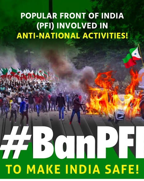 PFI is a terrorist group, nothing else and now it has proven by themselves when they raise anti India slogans by supporting Pakistan.
PFI has to be banned as soon as possible
The one who #StandwithPFI is a terrorist 
No one #StandwithPopularFront #PfiRaids 
#terroristPFI #BanPFI