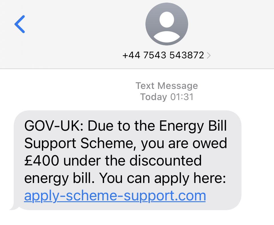cheriebs's tweet photo. @GOVUK can you confirm if this text is legitimate please. https://t.co/aPyNjztkC5