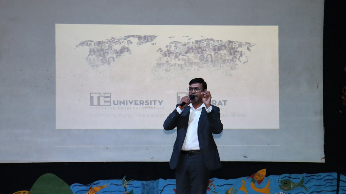 TiE_Surat's tweet photo. Glimpses of TiE Surat’s session on Entrepreneurship Journey: From Pre-ideation to Growth Stage conducted by TiE Surat Charter Member and Chapter Lead for TiE University Mr. Ritesh Saraf on 26th September, 2022 at Laxmi Institute of Technology. https://t.co/QJqHswDfNv
