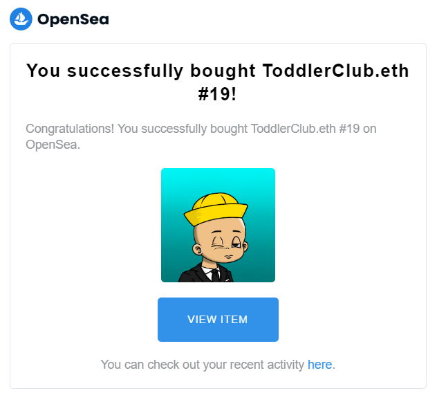 brunoart_nft's tweet photo. NFT SHOPPING🛍️I bought 3 @ToddlerClubETH 

Your artworks is really amazing and cute🥂
Much Love🥂❣️
Keep going awesome work❣️

Check this awesome collection👇🏼🤗
Prices is so cheap👇🏼
https://t.co/XkCXnQtoj7

#NFTs #NFTCommunity #nftarti̇st https://t.co/sFlZAbMD3h