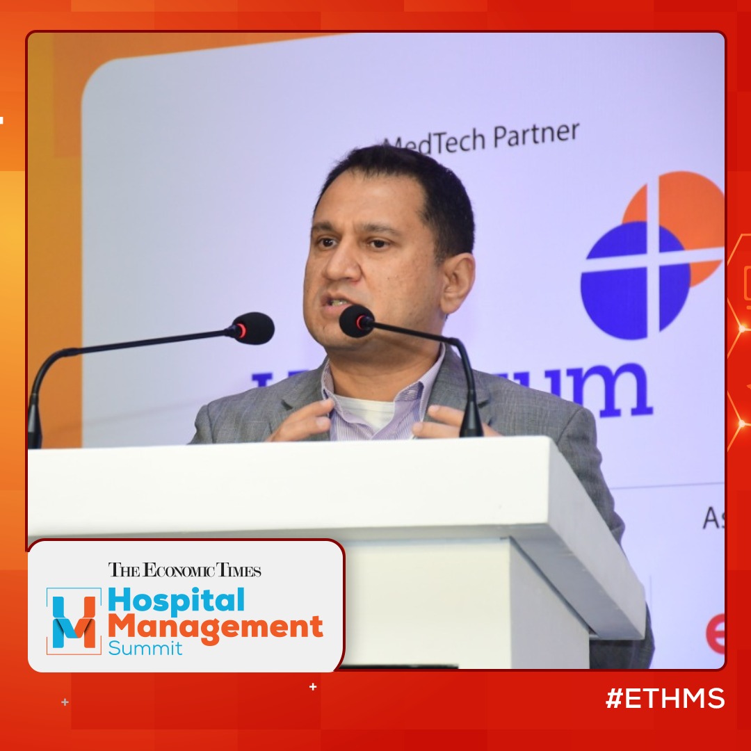 ET_Edge's tweet photo. #ETHMS | "One important aspect offered by customer-centric activity is tailor-made products for suitable hospital chain requirements." said Ehsan Huq, Senior Vice President - Commercial, @HealthiumL at The Economic Times Hospital Management Summit 2022. https://t.co/Hvf7oL75Xk