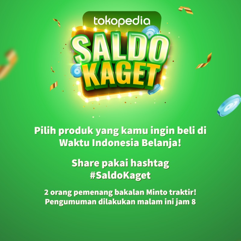 tokopedia's tweet photo. SALDO KAGET SPESIAL #PROMOWIB!
Yuk langsung klik foto di bawah dan pilih produk yang kamu suka. 2 pemenang bakalan Minto kirimin #SaldoKaget melalui DM π₯°
Pemenang akan Minto langsung umumkan jam 8 malam ini. Buruan ikutaan!
#tokopehadiah #belanjatros
ππΌππΌππΌ