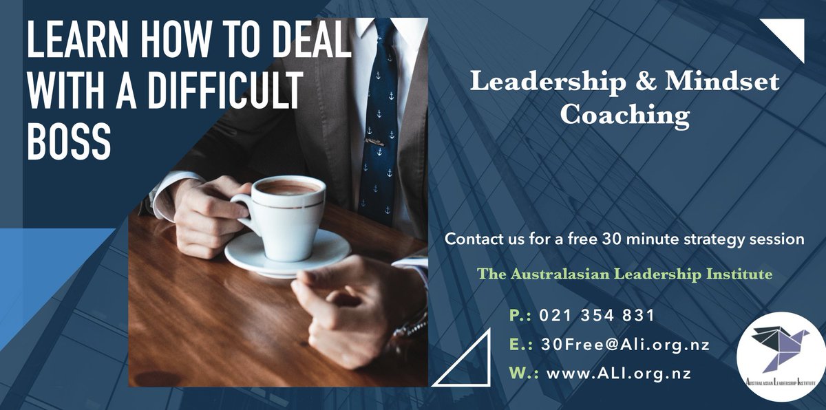 If you are working for a difficult boss this doesn’t mean that you have to leave your job and it definitely doesn’t mean you have to stay miserable. You can learn how to lead upwards so that your Boss is working with you &amp; not against you. Contact me for coaching