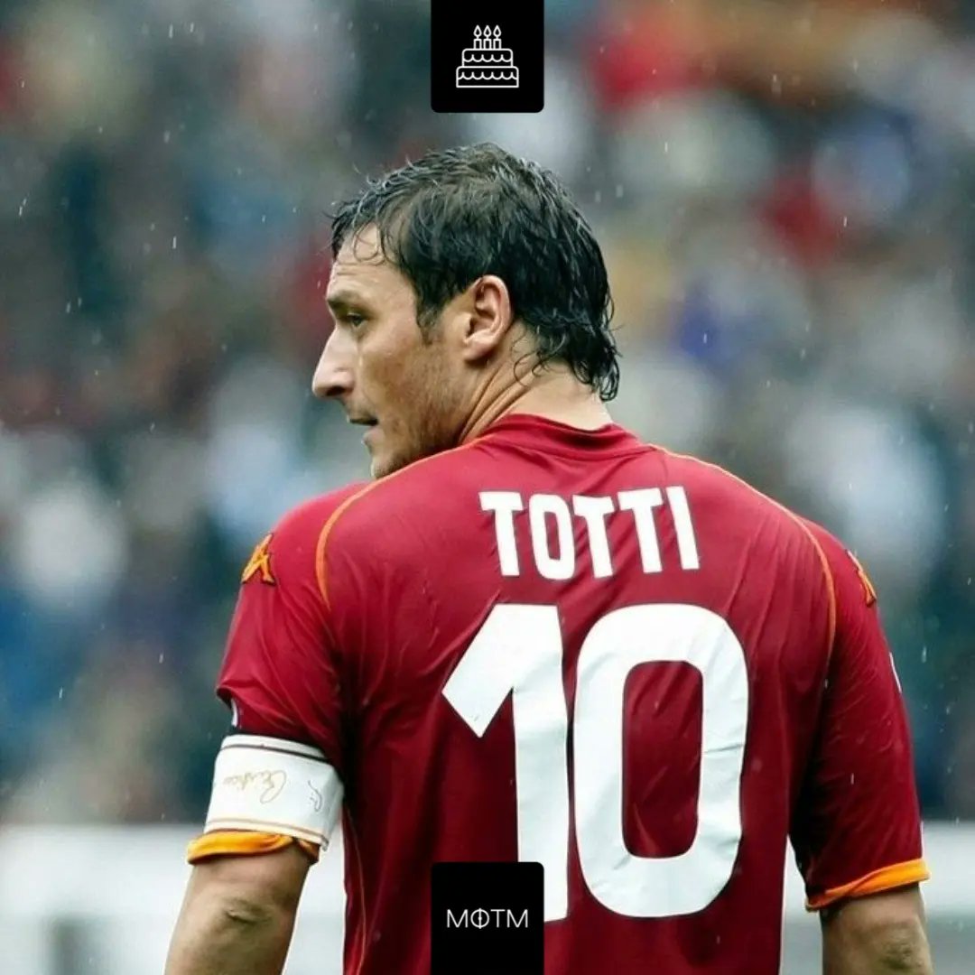motm_football's tweet photo. Happy Birthday to the King of Rome! ๐๐ฎ๐น
#francescototti #totti10 #asroma https://t.co/18CwpljMVi