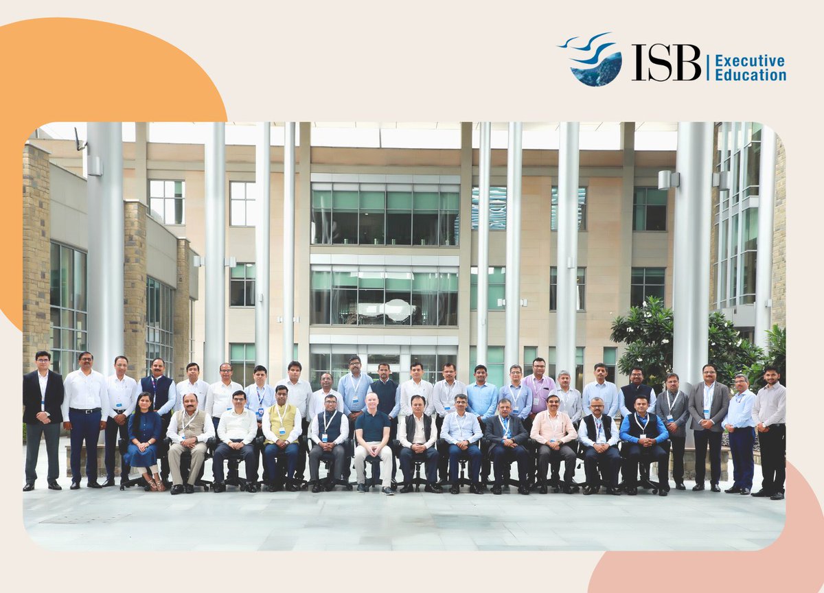 ISB_CEE's tweet image. Congratulations to the SBI team for completing the first cohort of the #DigitalLeadershipProgramme at the Mohali Campus. We applaud their willingness to learn and wish them a lifetime of growth and success.

#ISBExecEd #ExEdISB #ExecutiveEducation #ISBExecutiveEducation #SBI