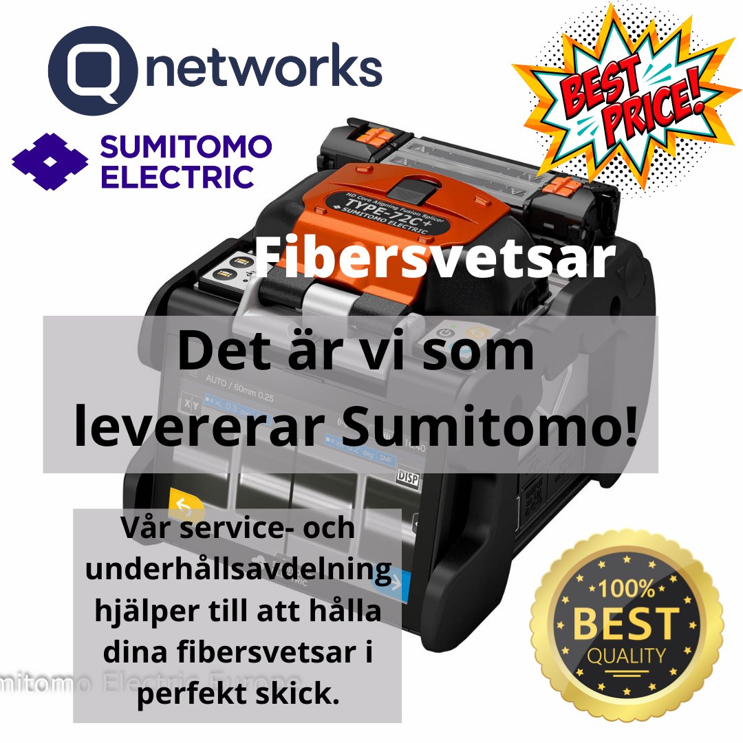 Qnetworksnordic's tweet photo. #vikanfiber
#vikanfibersvets
#vikanservice
#görjobbetfärdigtvarjedag
https://t.co/N6VoL4GSBc
@Sumitomo Electric Fusion Splicer https://t.co/muyVqAEVb1