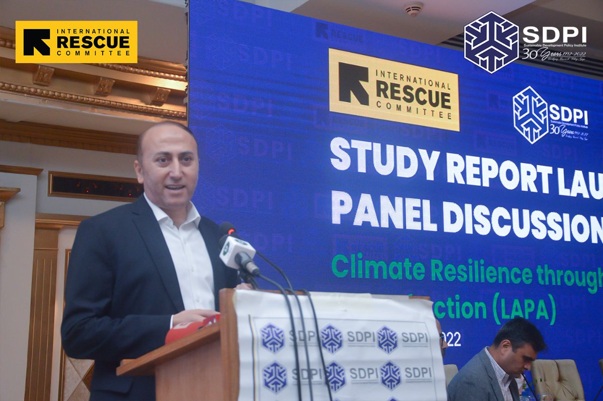 SDPIPakistan's tweet photo. We can integrate the indigenous knowledge of local communities with modern knowledge to help them adapt to climate change impacts. For community resilience we need to have a bottom up approach. #LAPA is a community driven approach. Dr. Shakeel Hayat https://t.co/nnnAulAEP0